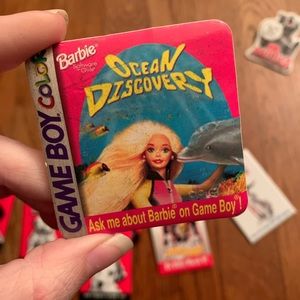 Vintage Barbie Ocean Discovery for Game Boy Pin